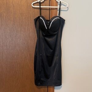 Windsor Black  Dress with Silver Accents